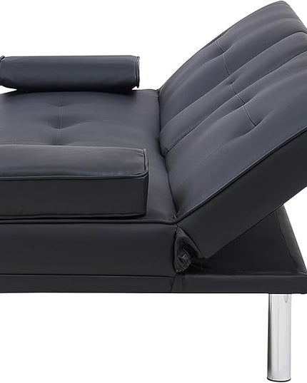 NicBex Rose-SF-00541-DX Sofas, 67" W x 31" D x 33" H, Black - LeafyLoom