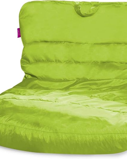 Posh Creations Structured Comfy Seat for Bedrooms and Dorm Rooms, Large Bean Bag Chair, Laguna Lounger, Lime - LeafyLoom