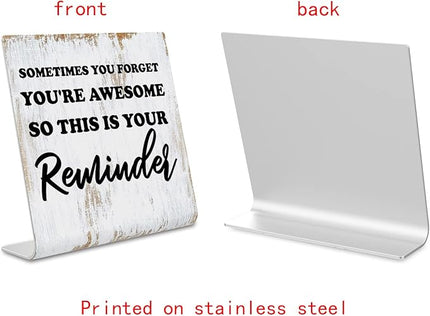 Inspirational Quotes Decor Gifts for Women, Motivational Desk Decor for Office, Decoration On Shelf Table Desk for Living Room Home Office Gift for Friends Coworker Nurse Worker Coworker dksg8 - LeafyLoom