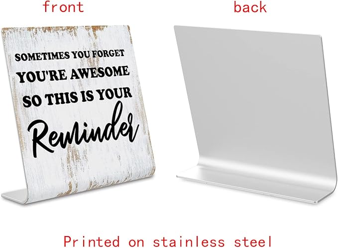 Inspirational Quotes Decor Gifts for Women, Motivational Desk Decor for Office, Decoration On Shelf Table Desk for Living Room Home Office Gift for Friends Coworker Nurse Worker Coworker dksg8 - LeafyLoom