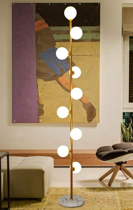 Hsyile Lighting KU300198 Cozy Elegant Modern Creative Floor Lamp for Living Room,Bedroom,Office,9 Lights - LeafyLoom