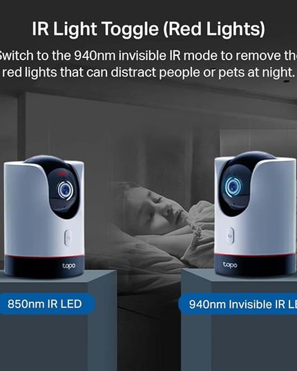 TP-Link Tapo 2K QHD Pan/Tilt Wi-Fi Camera | Apple HomeKit | Physical Privacy Mode | Color Night Vision | Motion Tracking | 2-Way Audio | Local/Cloud Storage | Works w/Alexa&Google Home | (Tapo C225) Tapo
