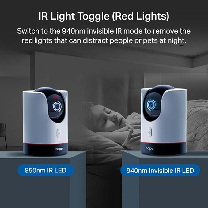 TP-Link Tapo 2K QHD Pan/Tilt Wi-Fi Camera | Apple HomeKit | Physical Privacy Mode | Color Night Vision | Motion Tracking | 2-Way Audio | Local/Cloud Storage | Works w/Alexa&Google Home | (Tapo C225) Tapo