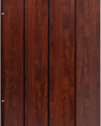 STARY 5 Shelf Cherry Bookcase 60 inch Tall Wood Bookshelf for Bedroom - LeafyLoom