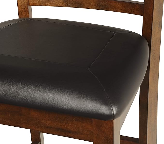 New Classic Furniture Gia Dining Chairs, Set of 2, Brown - LeafyLoom