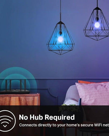 New Kasa Smart Bulb, Full Color Changing Dimmable Smart WiFi Light Bulb Compatible with Alexa and Google Home, A19, 9W 800 Lumens,2.4Ghz only, No Hub Required, 1-Pack (KL125), Multicolor KasaSmartbyTP-Link