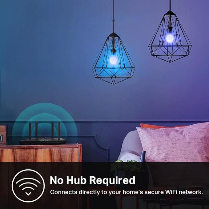 New Kasa Smart Bulb, Full Color Changing Dimmable Smart WiFi Light Bulb Compatible with Alexa and Google Home, A19, 9W 800 Lumens,2.4Ghz only, No Hub Required, 1-Pack (KL125), Multicolor KasaSmartbyTP-Link