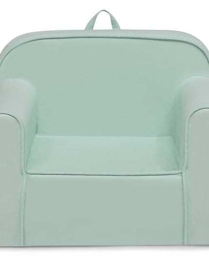 Delta Children Cozee Chair -Foam Kids Chair for Ages 18 Months and Up, Sage - LeafyLoom