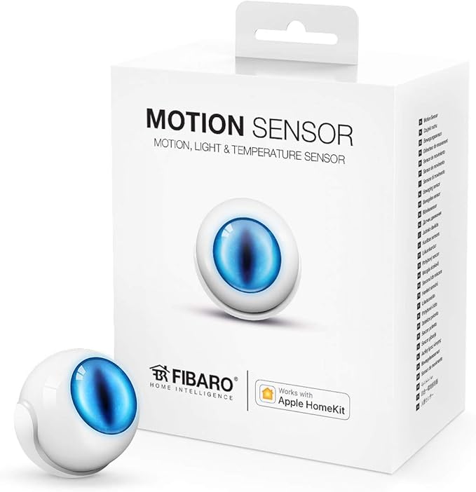 Fibaro USA FGBHMS-001 Motion Sensor, HomeKit-enabled Multi-Sensor Fibaro
