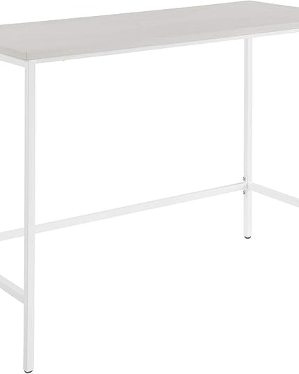 OSP Home Furnishings Contempo 42-Inch Desk, White - LeafyLoom