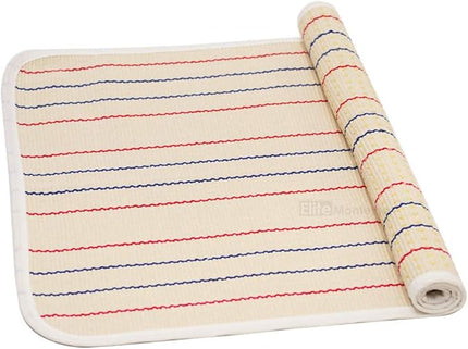 Elite Montessori Materials Accessories Edged Rug with lines Lower Case LARGE Movable Alphabet Working Rug - Three Row - LeafyLoom