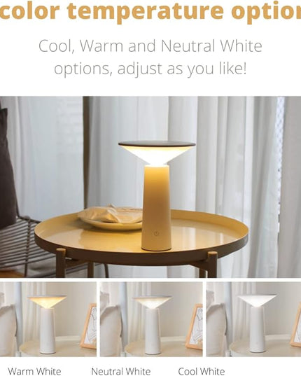 Vortex LS-8925 MINI I LAMP Creative Nordic Style USB Charging Learning Touch Switch Eye Protection Student Dormitory Rechargeable Dimmable Night Light I LED Desk Lamp - LeafyLoom