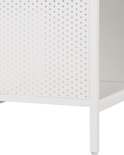 OSP Home Furnishings Ace Contemporary Modern Storage Cube Bookcase, 4 Cubes, White Finish - LeafyLoom