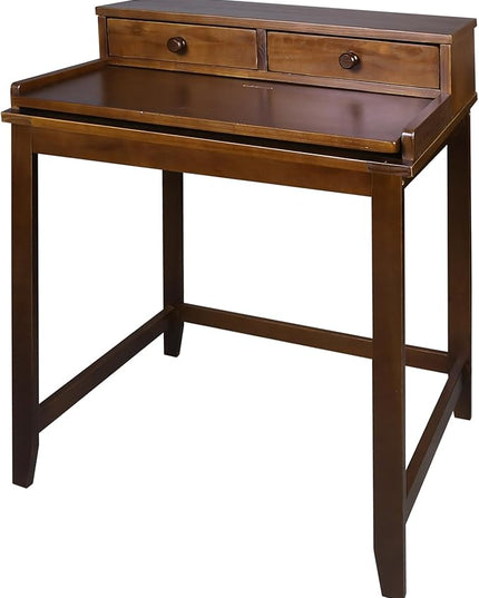 Casual Home Office Concealed Compartment Desk, Truffle Brown - LeafyLoom
