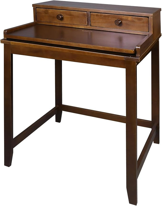 Casual Home Office Concealed Compartment Desk, Truffle Brown - LeafyLoom