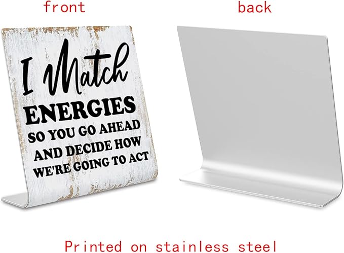 Funny Desk Signs for Women Office, Funny Office Decor for Women Desk, Office Shelf Table Desk Decor for Cowoker Friends Sister Women Gift, Coworker Gifts for Women Office dksg3 - LeafyLoom