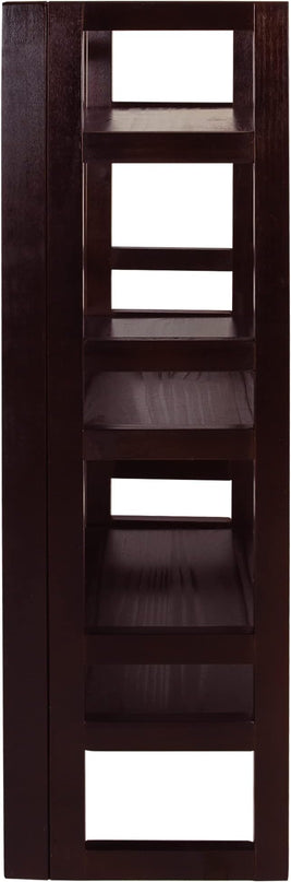 Casual Home 3-Shelf Folding Student Bookcase (20.75" Wide)-Espresso - LeafyLoom