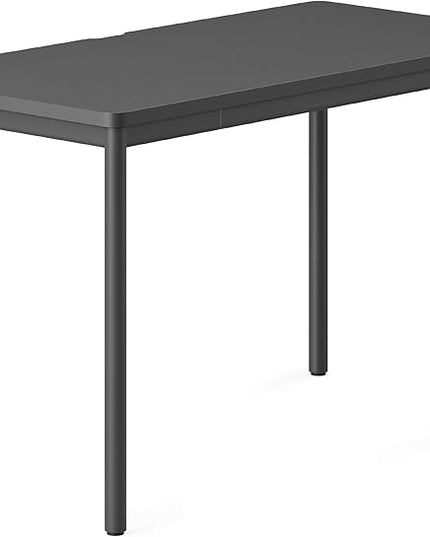 Branch Daily Desk - Functional At Home Office Desk with Effortless Assembly, Timeless Design, Rounded Corners, and Built-in Cable Notch - 36” W x 28.5” H x 24” D - Charcoal Work Table - LeafyLoom
