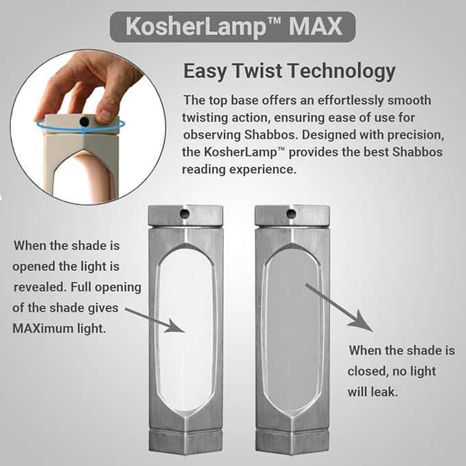 KosherLamp™ Max - Steel by KOSHER INNOVATIONS™ - LeafyLoom