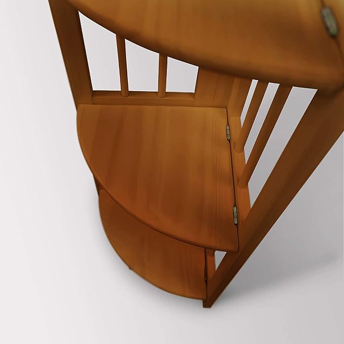 Casual Home 4-Shelf Corner Folding Bookcase, Honey Oak - LeafyLoom