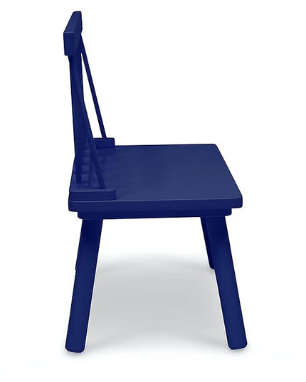 Delta Children Windsor Bench, Navy - LeafyLoom