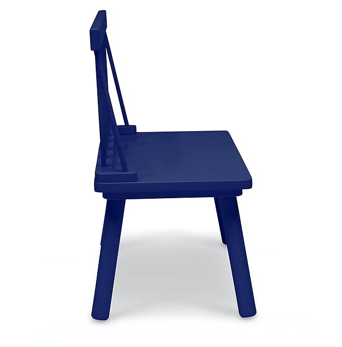 Delta Children Windsor Bench, Navy - LeafyLoom