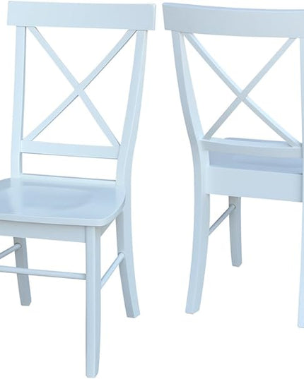 International Concepts X Back Chair, Wood - LeafyLoom