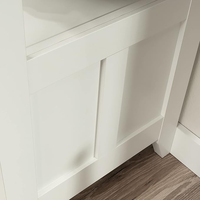 Sauder August Hill Lateral File, L: 19.53" x W: 32.28" x H: 29.25", Soft White Finish - LeafyLoom