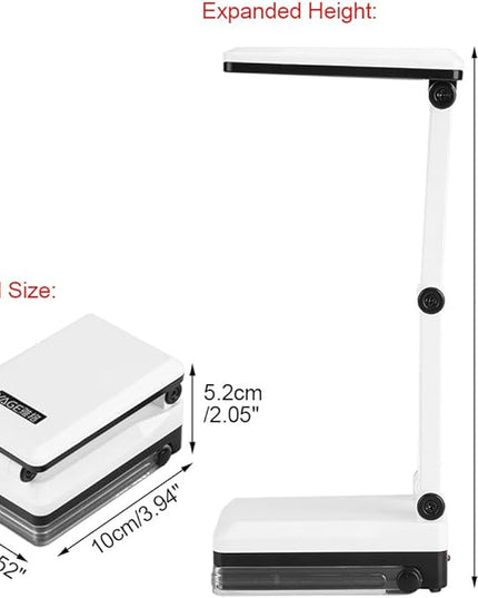 Yosoo Rechargeable Desk Lamp with USB Charger Portable Dimmable LED 16 LEDs Folding Light for Travel Reading Studing Home Office School - LeafyLoom