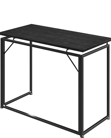 Techni Mobili Space Saving Folding Desk, Black - LeafyLoom