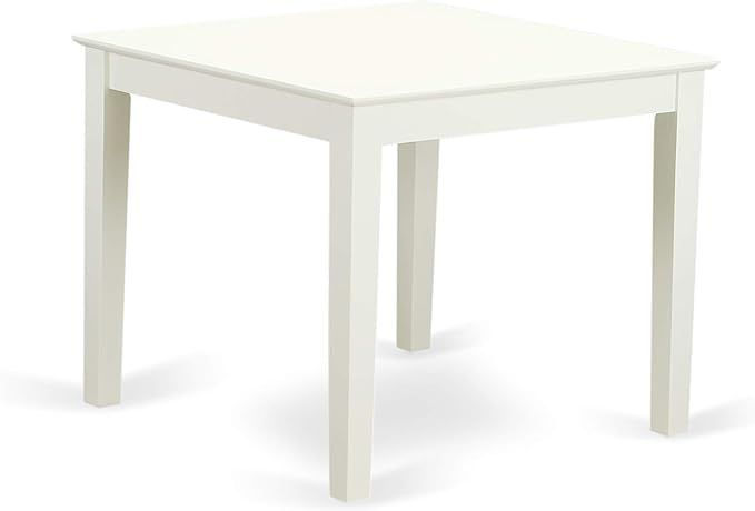 East West Furniture OXGR3-LWH-W Oxford 3 Piece Modern Set Contains a Square Wooden Table and 2 Dining Room Chairs, 36x36 Inch - LeafyLoom