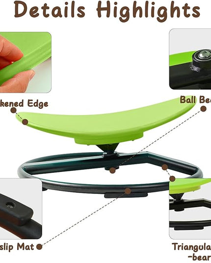 Kids Sensory Chair for Autism Kids Swivel Chair, Sensory Spin Chair Seat Improve Physical Coordination Wobble Chair for Kids Sit and Spin Relief of Motion Sickness - LeafyLoom