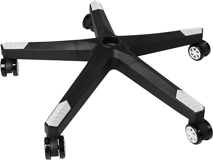28 inch Nylon Gaming Chair Base Replacement with 5 Casters, Heavy Duty Office Chair Base Part - LeafyLoom
