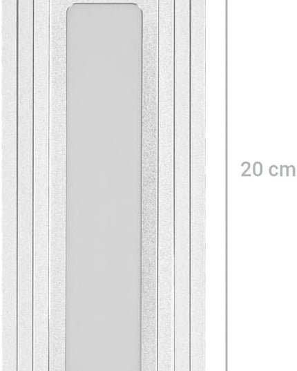 kwmobile Foldable LED Desk Lamp - Folding Portable USB Table Light with 3 Brightness Settings - for Home, Reading, Studying, Work, Travel - Silver - LeafyLoom