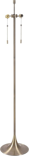 Kenroy Home 21405AB Stowe Floor Lamp with Antique Brass Finish, Modern Style, 61" Height, 19" Width, 19" Depth - LeafyLoom