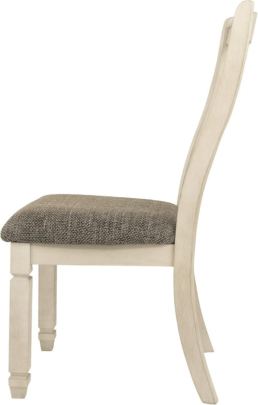 Signature Design by Ashley Bolanburg 20" Upholstered Dining Room Chair, Set of 2, Antique White - LeafyLoom