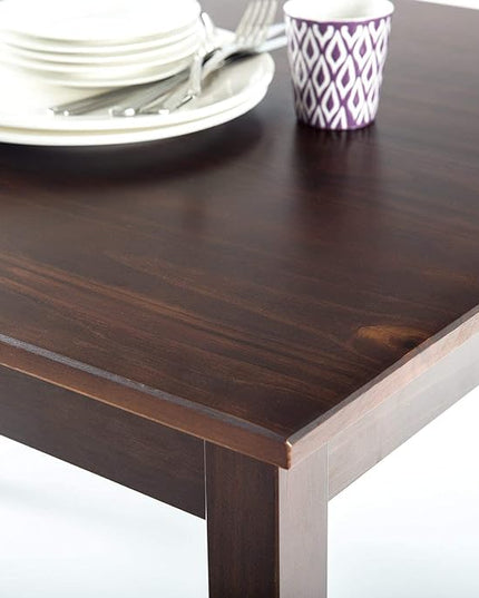 ZINUS Juliet Espresso Wood Dining Table, Table Only, 45 in x 28 in x 29 in - LeafyLoom