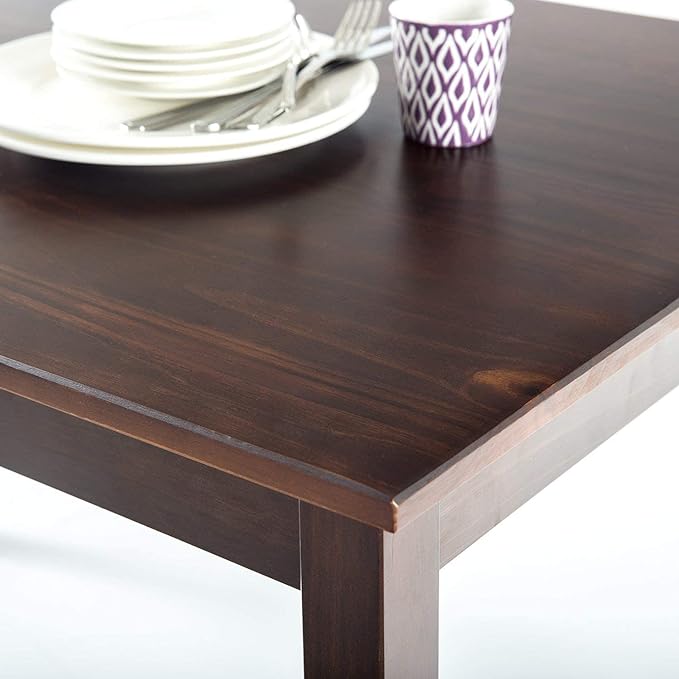 ZINUS Juliet Espresso Wood Dining Table, Table Only, 45 in x 28 in x 29 in - LeafyLoom
