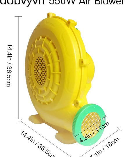 Air Blower 550 Watts, Bounce House Blower for inflatables Jump House, Inflatable Castle and Jump Slides, Efficient and Convenient Commercial Inflatable Blower for Bounce House (Style C-550W) - LeafyLoom