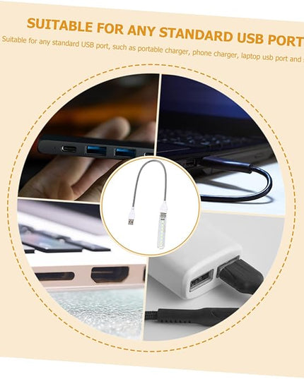 ARTIBETTER U Disk Night Light Indoor Night Lamp Outdoor Camping Light USB Light Atmosphere Light Clip on Desk Lamp Computer Lamp Corridor Light Computer Accessories LED PVC Student Light Bulb - LeafyLoom