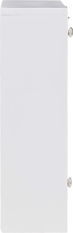 SEI Furniture Willingham Wall Mount Folding Desk, White - LeafyLoom
