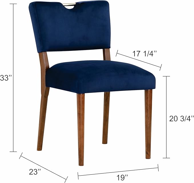 NicBex Haerin-SD-00134-LWJ Dining Chairs, 23"x19"x33", Navy Blue - LeafyLoom