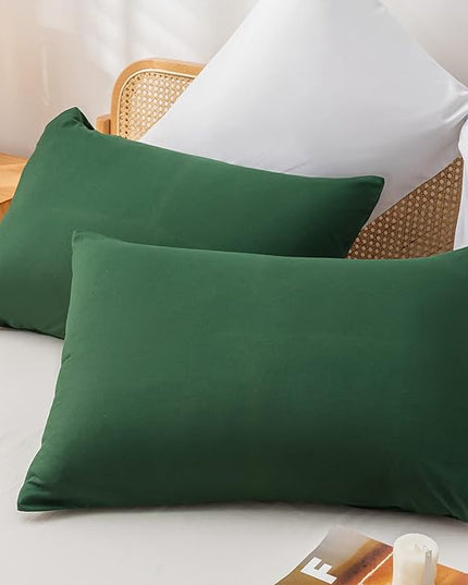 Emerald Full Size Comforter 3PCS Microfiber Full Size Comforters Set for All Season Boho Dark Green Comforter for Women and Men Soft Lightweight Bed Comforter Set - LeafyLoom