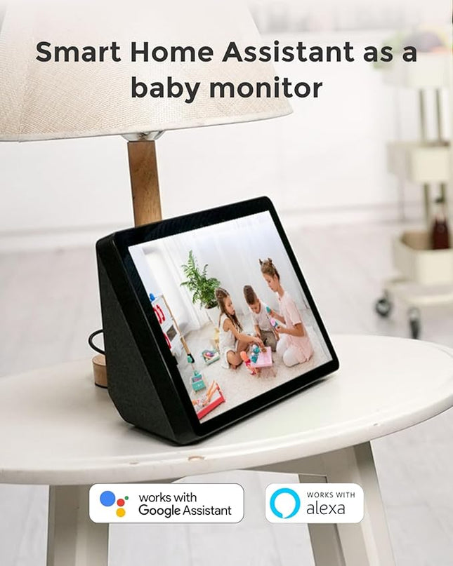 REOLINK E1 Zoom Indoor Security Camera, 2.4/5GHz Dual Band WiFi, 5MP Plug-in Pet Camera, 360 Degree Baby/Dog Monitor with 3X Optical Zoom, Auto Tracking, Person/Pet Detection,5V/2A DC REOLINK