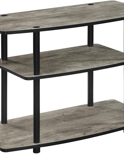Convenience Concepts Designs2Go 3 Tier TV Stand, 31.5", Faux Birch/Black - LeafyLoom
