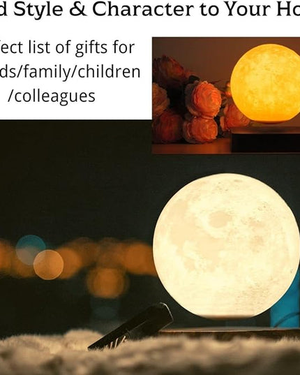 Levitating Moon Lamp, Floating Moon Lamp Magnetic Levitation Moon Light Gifts for girls, boys, Children and teenagers - LeafyLoom