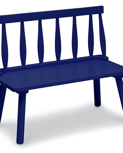 Delta Children Windsor Bench, Navy - LeafyLoom
