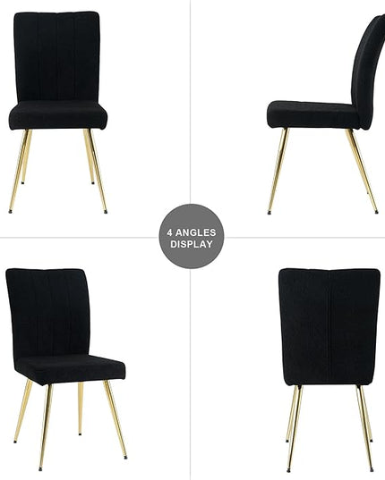 NicBex Haerin-SD-00370-LWJ Dining Chairs, 17.5"x22.8"x35.6", Black - LeafyLoom