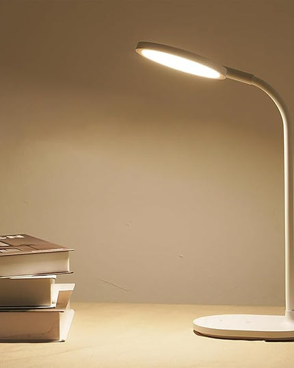G Keni 1400 High Lumen LED Desk Lamp with Wireless Charger, Touch Control Dimmable Reading Table Lamp, 3 Color Modes, 30 Minutes Timer, Eye Care Study Desk Light, AC Adapter for Home, Office, Dorm - LeafyLoom