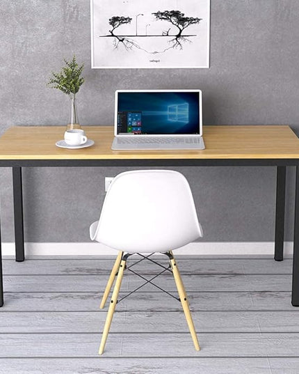 SogesGame Computer Desk, 47.2 inches Small Office Desk Computer Table Study Writing Desk Workstation for Home Office, Teak Dining Table - LeafyLoom